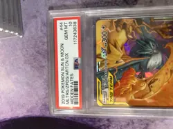 2019 POKEMON SUN & MOON HIDDEN FATES #44 MOLTRES & ZAPDOS & ARTICUNO GX PSA 10💎 - Image 4