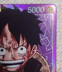 Monkey D. Luffy OP05-060 L Leader Alt Art Parallel OP05 One Piece Card EX/LP - Image 5