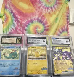 Pokemon CGC Graded Illustration Contest 2024 Winner Card Lot / Japanese 3 Cards - Image 1