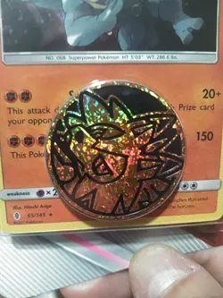 Pokemon 2019 - Sun And Moon era Blister - (2) 3 Card Mini Booster Pack Coin - Image 3