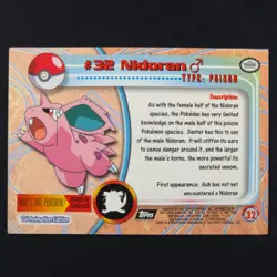 Nidoran 32 Foil - Topps Series - Pokemon Card - Image 2
