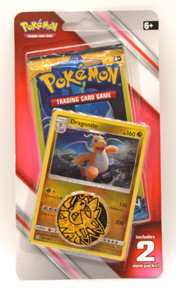 Pokemon 2019 - Sun And Moon Blister - (2) 3 Card Mini Booster Pack Coin - Image 1