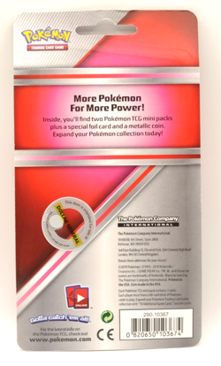 Pokemon 2019 - Sun And Moon Blister - (2) 3 Card Mini Booster Pack Coin - Image 2