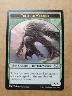 MTG Treefolk Warrior Magic Core Set 2015 Token ** English (LP) BULK DISCOUNT - Image 1