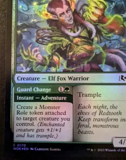 Ferocious Werefox 0170 WOE Foil Common Wilds Of Eldraine Magic: The Gathering - Image 4