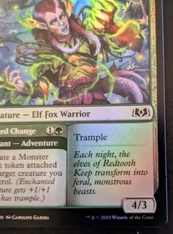 Ferocious Werefox 0170 WOE Foil Common Wilds Of Eldraine Magic: The Gathering - Image 5