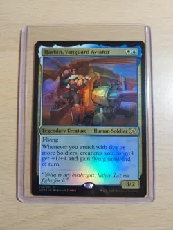 Harbin, Vanguard Aviator Foil Rare, The Brothers' War #212, MTG Magic - Image 1