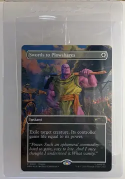 MTG Swords to Plowshares Thanos PSA Magazine Promo Borderless Foil Sealed P0001 - Image 1