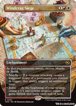 Windcrag Siege (Borderless) [TDM - 392] - NM TCG MTG - Image 1