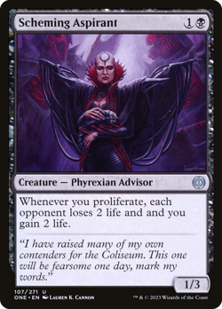 x4 Scheming Aspirant ONE MTG 107/271 UNCOMMON M/NM 4x - Image 1