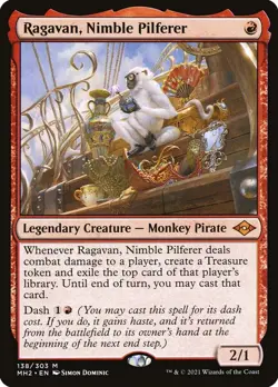 MTG Ragavan, Nimble Pilferer Modern Horizons 2 Regular Mythic Rare - Image 1