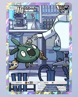 Trubbish ☆ Pokemon TCGP TCG Pocket English ENG Full Art Digital Trading Card - Image 1