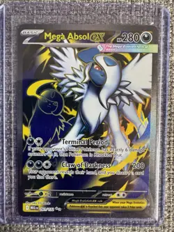 TCG Pokemon Mega Absol ex 161/132 Me01: Mega Evolution Holo - Image 1