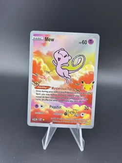 Mew #7 - Holo Foil Gen 1 - After Skool Hobby Fan Art - Pokemon - Image 1