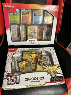 Pokemon 151 Zapdos Box And 151 Tin Set - Image 1