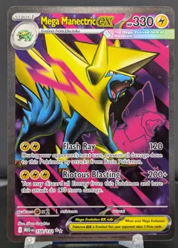 Pokemon Mega Manectric ex #158/132 English MEG Mega Evolution Ultra Rare - Image 1