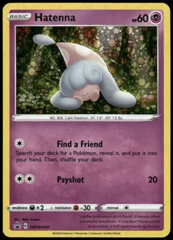 Pokemon Hatenna - (General Mills Promo) Promo SWSH040 NM Holo - Image 1