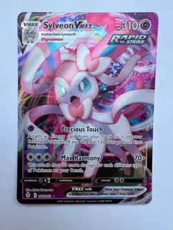 Pokemon TCG Sylveon Vmax SWSH07: Evolving Skies 075/203 Holo Ultra Rare NM - Image 1