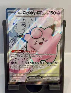 Lillie’s Clefairy Ex Ultra Rare Full Art 173/159 Journey Together Pokemon TCG - Image 1