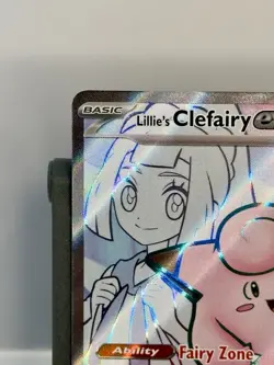 Lillie’s Clefairy Ex Ultra Rare Full Art 173/159 Journey Together Pokemon TCG - Image 3