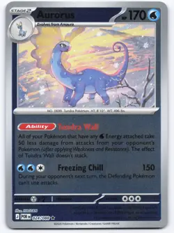 Pokemon TCG Aurorus 024/088 Reverse Holo Perfect Order NM - Image 1