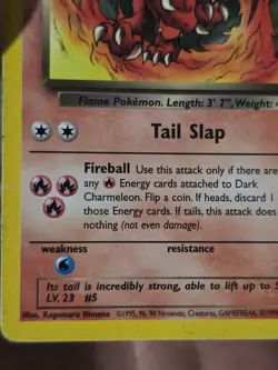 Dark Charmeleon 32/82 Pokemon Team Rocket W Stamp Promo MP - Image 5
