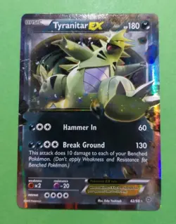 Tyranitar EX 42/98 XY - Ancient Origins Holo Pokemon, LP - Image 1
