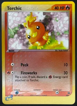 Pokemon TCG: Torchic - Black Star Promo Ruby & Sapphire e-League #008 RH - NM - Image 1