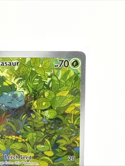 Pokemon TCG Bulbasaur 166/165 Scarlet & Violet 151 Illustration Rare Holo ENG - Image 4