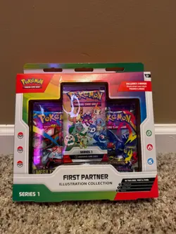 Pokemon TCG First Partner Illustration Collection Series 1 Sealed Box 3 Packs - Image 1