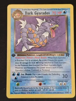 Pokemon TCG Dark Gyarados 25 Rare 1st Ed Team Rocket Mint Near Mint - Image 1