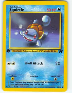 Squirtle - 1st Edition - 68/82 Team Rocket - WOTC - Pokemon TCG - 2000 - Image 1