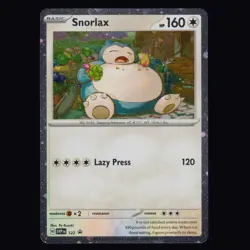 Snorlax 122 Scarlet & Violet Promo Holo Promo Pokemon TCG MINT - Image 1