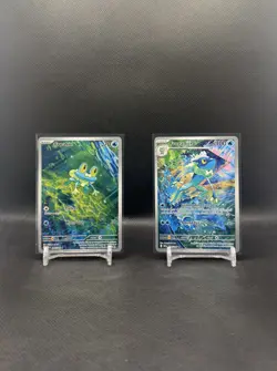 Pokemon Chaos Rising Set Froakie 088/086 & Frogadier 089/086 NM Connecting Art - Image 1