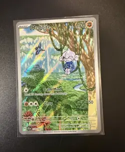 Pokemon TCG Meditite 153/142 SV07: Stellar Crown Illustration Rare Holo - Image 1
