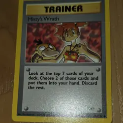 Pokemon TCG Misty's Wrath Trainer 114/132 Gym Heroes Regular Uncommon EN 2000 - Image 1