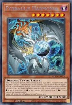 BLZD-EN024 Fydraulis Harmonia Secret Rare Yu-Gi-Oh! NEW - Image 1