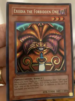 Exodia The Forbidden One MC1-EN001 Secret Rare Limited Edition LP Condition - Image 1