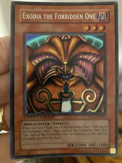 Exodia The Forbidden One MC1-EN001 Secret Rare Limited Edition LP Condition - Image 2