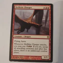 Hellkite Charger Archenemy PLD Red Rare MAGIC THE GATHERING MTG CARD - Image 1
