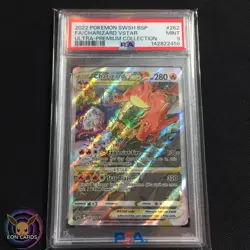 Charizard VSTAR FULL ART SWSH262 (PSA 9 MINT) Black Star PROMO Pokemon Cards - Image 1