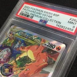 Charizard VSTAR FULL ART SWSH262 (PSA 9 MINT) Black Star PROMO Pokemon Cards - Image 3