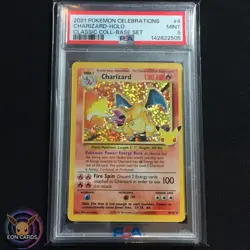 Charizard HOLO #4 PSA 9 MINT 2021 Pokemon Celebrations Classic - Image 1