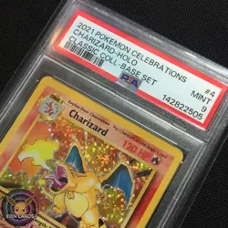 Charizard HOLO #4 PSA 9 MINT 2021 Pokemon Celebrations Classic - Image 3