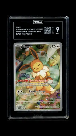 TAG 9 Eevee Pokemon Center 173 Black Star Promo 2025 - Image 1