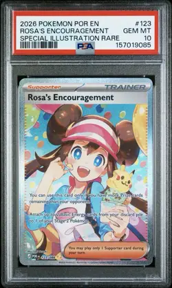 Pokemon Perfect Order Rosa's Encouragement SIR 123/088 PSA 10 💎 - Image 1