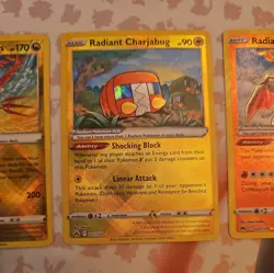 Pokemon TCG Radiant Lot Crown Zenith Holo Radiant Rare (3 Card Lot) - Image 3