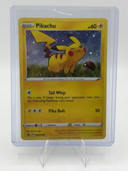 Pokemon TCG Pikachu SWSH039 Sword & Shield Promo Holo Basic 60 HP English - Image 1