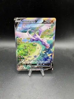 Pokemon Aerodactyl V 180/196 Sword & Shield Lost Origin - NEAR MINT - Image 1