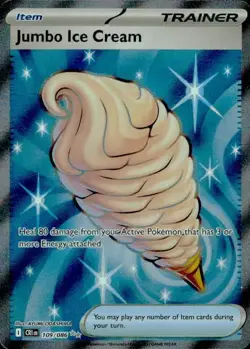 Jumbo Ice Cream 109/086 Ultra Rare ME04: Chaos Rising Pokemon NM - Image 1